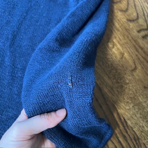 Lilly Pulitzer Danette Round Neck Sweater Beach Please Womens S True Navy - Picture 4 of 10